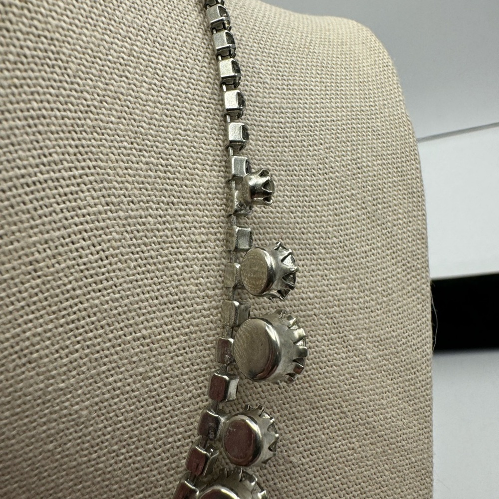 657-Vintage Weiss Borealis Rhinestone Necklace - Picture 11 of 14